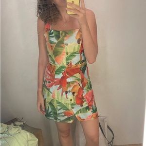 NWT farm rio Nisa linen mini dress size M